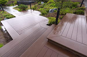 Терраса из ДПК NATUR СM Scandinavia на "Дубровке"