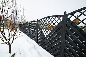 деревянные шпалеры для забора