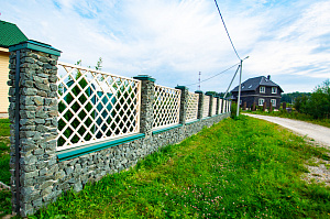 декоративный забор из шпалер