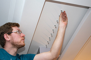 скрытый крепеж перегородок