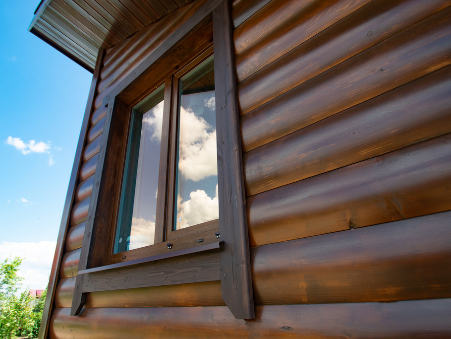 Финская защита и природная красота: отделка пристройки блок-хаусом с лазурью Tikkurila VALLTI PRO