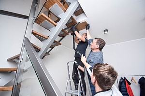 лестница с установкой