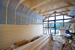 укладка имитации бруса