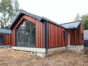 Поместье «Алексеевское»: фасад из термососны в четырех цветах — смелое решение для взыскательных владельцев

