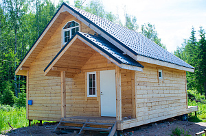 деревянный фасад дома