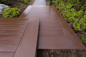 Терраса из ДПК NATUR СM Scandinavia на "Дубровке"