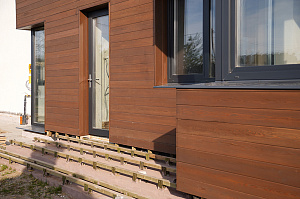 Фасад и баня в стиле 