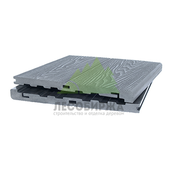 Ступень полнотелая Polivan Singaraja 3D 320х27/20х2900, серый