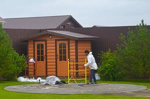 блок хаус крашеный