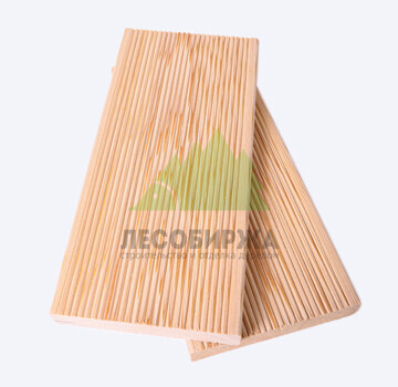 Террасная доска из лиственницы вельвет сорт ЭКСТРА 140x35x4000