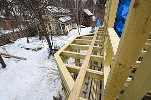 каркасный дом два этажа