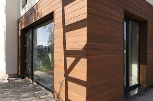 Фасад и баня в стиле 