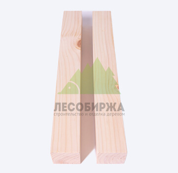 Брусок строганный из сосны 45x45x3000 квадратного сечения сорт АВ
