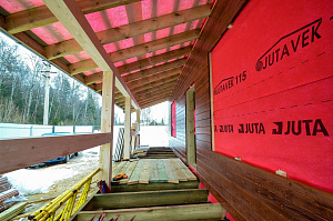 Отделка фасада планкеном