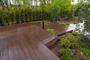 Терраса из ДПК NATUR СM Scandinavia на "Дубровке"