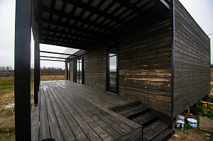 сатинированная терраса от лесобиржа