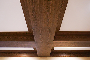 Фальшбалки из МДФ шпон дуба: Мастерство и Стиль для загородного дома в Михайловской горке