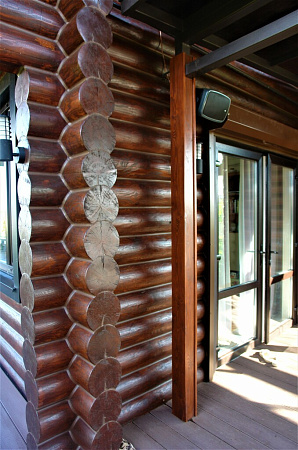 теплый шов в бревенчатом доме