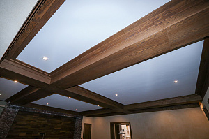 Фальшбалки из МДФ шпон дуба: Мастерство и Стиль для загородного дома в Михайловской горке