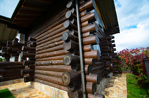 покраска сруба