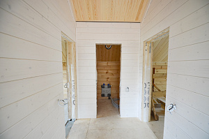 вагонка из кедра в белом цвете