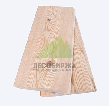 Планкен из лиственницы скошенный сорт АВ(В) 95х20х5000