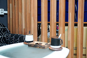 Проект зонирования мастерской в Ропшинский квартал 3: функциональные реечные системы из хвои от Лесобиржа-Спб