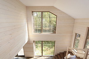 Комплексная отделка дома имитацией бруса 