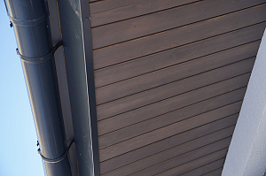 Элегантный фасад и свесы: монтаж планкена в Gatchina Villages - 2