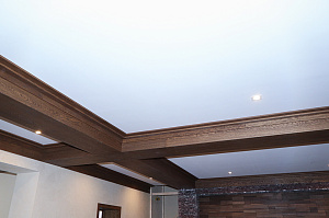 Фальшбалки из МДФ шпон дуба: Мастерство и Стиль для загородного дома в Михайловской горке