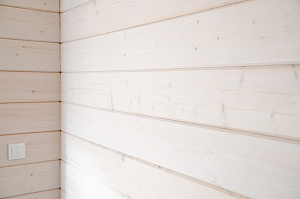 Комплексная отделка дома имитацией бруса 