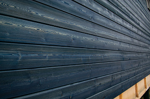 брашированный и крашеный фасад