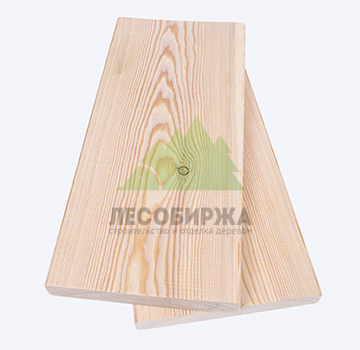 Планкен из лиственницы прямой сорт ПРИМА (А) 190x20x4000