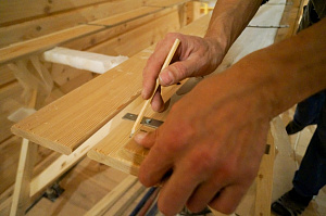 Разметка для монтажа планкена