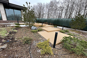 Терраса из ДПК NATUR СM Scandinavia на "Дубровке"