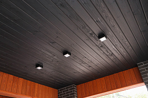 Стильная и современная отделка бани по дизайнерскому проекту