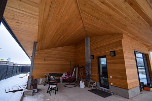 как обшить фасад планкеном 4