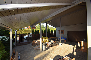 Финская надежность и русское брусовое зодчество: реставрация дома в Никольском краской Tikkurila Vinha