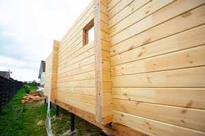 брусовая баня из клеенного бруса