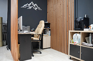 Проект зонирования мастерской в Ропшинский квартал 3: функциональные реечные системы из хвои от Лесобиржа-Спб