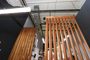 Проект зонирования мастерской в Ропшинский квартал 3: функциональные реечные системы из хвои от Лесобиржа-Спб