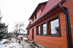 монтаж планкена на фасад