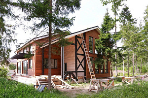 Петергоффские аллеи требуют статуса: как термолиственница преобразила каркасный дом в элитном посёлке