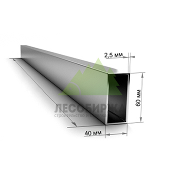 Труба профильная 60х40х2.5х6000