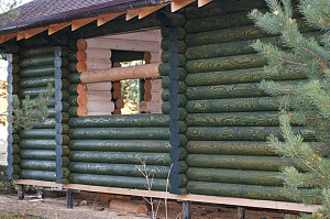 Баня мечты в Бобровом: комплексная отделка и покраска сруба