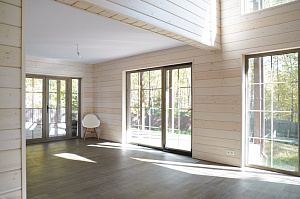 Комплексная отделка дома имитацией бруса 