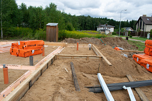 укладка фундамента