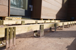 Фасад и баня в стиле 