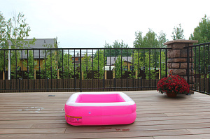 настил террасной доски из термоясеня