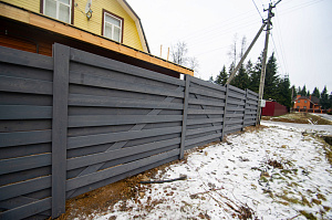 забор от лесобиржа